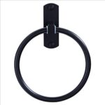 Black Hand Towel Ring Classic Bathroom Round Bar Rack Rail Holder Wall Mounted - Image 4