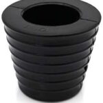 Patio Umbrella Cone Umbrella Wedge Plug Fits 1.5" Umbrella for Patio Table Hole Opening 2.5 Inch or Base 1.9 to 2.5 inch(Black)