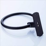 Black Hand Towel Ring Classic Bathroom Round Bar Rack Rail Holder Wall Mounted - Image 3