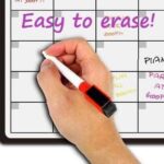 Magnetic Dry Erase Refrigerator Calendar by JR INTL, Large Calendar Whiteboard Monthly Planner 2 Fine Tip Markers and Large Eraser Planner White Board, Kitchen Fridge Calendar White Board - Image 4