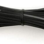 100 Pack Cable Ties, 100mm x 2.5mm Strong Nylon Zip Ties Wraps, Black - Image 4