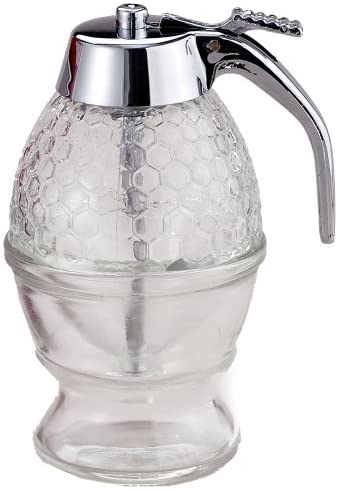 Mrs. Anderson’s Baking Syrup Honey Dispenser, Glass with Storage St, 8 Ounce Capacity
