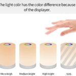 LED Night Light,Touch Control Chargeable Smart Bedside Table Lamp,Dimmable RGB Color Changing Modes for Kid Baby Bedroom,Office and Camping - Image 2