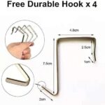 24 Large Mesh Pockets Hanging Over The Door Shoe Organizer Hanging Shoe Rack Closet Door Shoe Holder for Large Shoes Storage With Free Shoe Rack Hook - Image 2