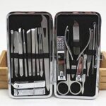 Manicure Pedicure Set Nail Clippers,20 Pieces Stainless Steel Manicure Kit, Professional Grooming Kit, Nail Tools with Luxurious Travel Case(silver)