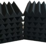 24 Pack Acoustic Foam Panels 2" X 12" X 12" Soundproofing Studio Foam Wedge Tiles Fireproof Ideal for Home & Studio Sound Insulation(24PCS, Black) - Image 3