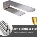Bath Towel Bar Hand Towel Holder/Hand Towel Ring Self Adhesive Bathroom Towel Bar Stick on Wall, SUS 304 Stainless Steel Brushed - Image 4