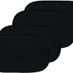 Car Window Sun Shade 20"x12" (50x30cm) Storage Pouch Included Cling Sunshade for Car Side Windows Sun, Glare & UV Rays Protection for Baby, Child Easy Installation(4 Pack)