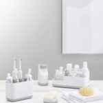 EasyStore Toothbrush Caddy Small Grey/White - Image 5