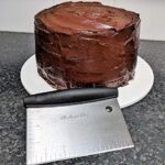 Dough Scraper and Chopper by Checkered Chef. Multi Purpose Pastry Cutter, Icing Smoother, Bench Scraper. Stainless Steel with Plastic Cover. - Image 6