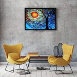 DIY Paint by Numbers Kit for Adults Full Moon Paint by Number Kit On Canvas for Beginners Home Wall Decor Pre Printed Art Quality Canvas 20” x 16”, 3 Brushes, 24 Acrylic Paints - Image 2