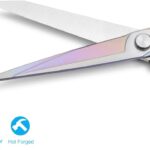 Premium Tailor Scissors Heavy Duty Multi Purpose Titanium Coating Forged Stainless Steel Sewing Fabric Leather Dressmaking Softgrip Shears Professional Crafting(24cm) - Image 3