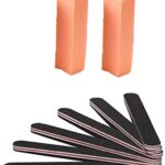 Nail Files and Buffer, Professional Manicure Tools Kit Rectangular Art Care Buffer Block Tools 100/180 Grit 8Pcs/Pack