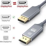 Displayport Cable 2M,displayport Display Port Cable high Speed dp 1.2 Cord,4K 60Hz,1440p 144Hz - Image 3
