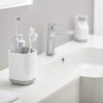 EasyStore Toothbrush Caddy Small Grey/White - Image 4