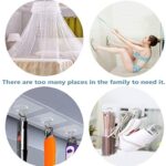 8 Pack Wall Hooks, Transparent Reusable Seamless Hooks 13lb Max, Waterproof Oilproof for Bathroom Kitchen Heavy Duty Self Adhesive - Image 4