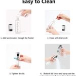 Oil Sprayer for Cooking 3.4 Ounce Capacity Food Grade Glass Bottle 2 Pcs Vinegar Mist Spray Dispenser for Cooking BBQ Salad with Oil Funnel Basting Brush & Cleaning Brush - Image 7