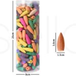 188x Incense Cones Colorful for Backflow Waterfall Tower Natural Fragrance - Image 5