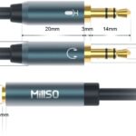 3.5mm Headset Splitter, Headphone Jack Adapter 2 Male to Female Y Splitter Adapter Cable with Separate Microphone and Headphone Connector for PC, PS4 Gaming Headset 30cm/0.98ft(Blue) - Image 6