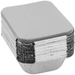 30PK Lemon & Lime 14x12cm BBQ/Oven Cooking/Food Storage Foil Container w/Lid - Image 2