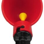 6 Pack Farm & Ranch Automatic Chicken/Poultry Drinkers/Waterers with Cups Watering Cups Bowls Red Plastic Backyards Chicken Flock Duck Bird Water Feeder(6) - Image 4
