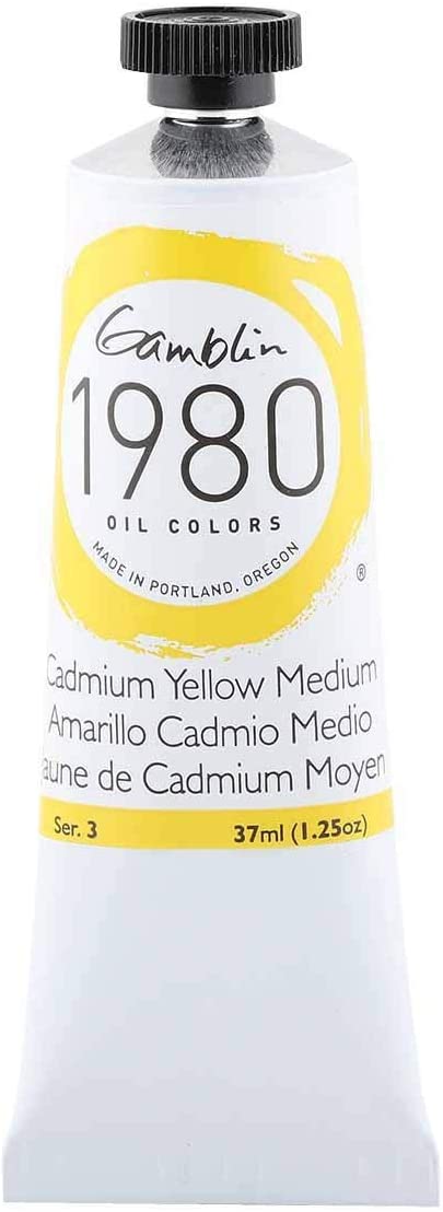 1980 Oil Paint, Cadmium Yellow Medium, 37ml