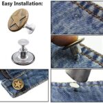 80 Sets 17mm Metal Jeans Button Replacement Kit Fastener Tack Buttons for Denim Jeans Pants Buttons Fix Repair - Image 7