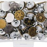 80 Sets 17mm Metal Jeans Button Replacement Kit Fastener Tack Buttons for Denim Jeans Pants Buttons Fix Repair - Image 2
