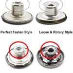 17mm Replacement Jean Buttons Set of 20 Combo Copper Tack Buttons Snap - Image 3