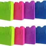 Ice Packs for Lunch Box Kids, Reusable Long Lasting Small Ice Packs for Lunch, Freezer Blocks for Coolers, Personalized Lunchbox Cold Pack for Kids, Keep Food Fresh 8 PCS