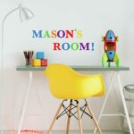 Colourful Alphabet Peel and Stick Wall Decal, Multicolour