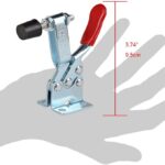 4Pcs Hand Tool Toggle Clamp 201B Antislip Red Horizontal Clamp 201 B Quick Release Tool for Woodworking - Image 5