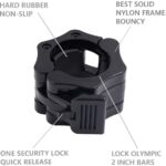Olympic Weight Bar Clips 2 inch Barbell Collars Quick Release Olympic Barbell Clamp for Weightlifting, Olympic Lifts and Strength Training - Image 2