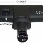 EZ SPARES Brush Compatible with Miele SBB Parquet Twister Brush 35mm 1 3/8" Attachment Floor Brush and Carpet Brush with Big Wheel,Metal Base and PP Hair - Image 3