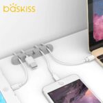 Cable Clips Cord Management Organizer, 3 Packs Adhesive Hooks, Wire Cord Holder Power Cords Charging Accessory Cables, Mouse Cable, PC, Office Home … (Gray)(7 Slots, 5 Slots 3 Slots) - Image 6