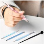18Pcs Polymer Modeling Clay Sculpting Tools, Dotting Tools, Ball Stylus, Rubber Tips, Ceramic Clay Indentation Tools for Pottery Sculpture, Rock Painting, Art Carving Embossing - Image 4