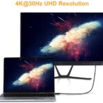 USB C to HDMI 4K, Type C to HDMI 6 Feet Cable, Thunderbolt 3 Compatible, Male to Male, Compatible with MacBook Pro/iMac 2017/Surface Book 2/Chromebook Pixel/Yoga 920/Samsung S8/S8+, Black/1.8M - Image 5