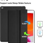 ProCase iPad 10.2 8th Gen 2020 / 7th Generation 2019 with Pencil Holder, Flexible Soft TPU Back Cover Ultra Slim Lightweight Stand Protective Case for Apple iPad 8/7 Black - Image 4