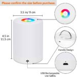 LED Night Light,Touch Control Chargeable Smart Bedside Table Lamp,Dimmable RGB Color Changing Modes for Kid Baby Bedroom,Office and Camping - Image 6