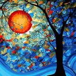 DIY Paint by Numbers Kit for Adults Full Moon Paint by Number Kit On Canvas for Beginners Home Wall Decor Pre Printed Art Quality Canvas 20” x 16”, 3 Brushes, 24 Acrylic Paints