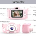 Kids Camera Front and Rear Dual Cameras 2000W 1080P HD 32G SD Card 2.0'' Screen Rechargeable Video Camcorder Birthday/Christmas/New Year Toy Gifts for 3 12 Year Old Girls Boys - Image 7