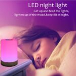 LED Night Light,Touch Control Chargeable Smart Bedside Table Lamp,Dimmable RGB Color Changing Modes for Kid Baby Bedroom,Office and Camping - Image 4