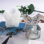 Silicone Butterfly Box Resin Epoxy Mold Jewelry Storage Box Casting Molds Candle Holder Succulents Pot Egg Powder Puff Stand Beauty Sponge Blender Holder Mould Craft DIY Tool Home Decor