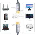 Displayport Cable 2M,displayport Display Port Cable high Speed dp 1.2 Cord,4K 60Hz,1440p 144Hz - Image 5