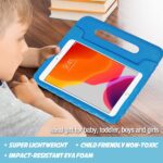 ProCase Kids Case for 10.2" iPad 8th Gen 2020 / 7th Gen 2019 / iPad Air 10.5" / iPad Pro 10.5", Shockproof Convertible Handle Stand Cover Light Weight Kids Friendly Case Blue(3rd Gen) - Image 4