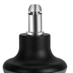 Bell Glides Replacement Office Chair Swivel Caster Wheels to Fixed Stationary Castors, Short Profile Black 5pcs - Image 5