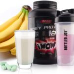 Protein Shaker Bottle with Power Storage 24 OZ Mixer Cups 2 Pack Soccer Shape Mixing, No Blending Ball or Whisk Needed, BPA Free - Image 5