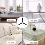 Bed Sheet Fasteners, Adjustable Triangle Elastic Suspenders Gripper Holder Straps Clip for Bed Sheets,Mattress Covers, Sofa Cushion, Plastic+Metal, Black, 4 Pack Short - Image 5