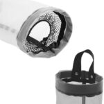 Plastic Bag Holder, 4 Pcs Household Foldable Breathable Hanging Mesh Garbage Bags Organizer with 4 Pcs Hook Hanger for Home and Kitchen Black/Yellow/Grey - Image 6