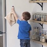 Kitchen Towel Hooks Round Self Adhesive Dish Towel Holder Wall Mount Hand Towel Hook Tea Towel Rack Hanger for Cabinet Door, Chrome Plated(3 Pack) - Image 2